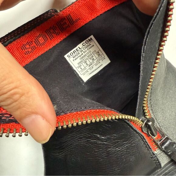 Sorel Phoenix Zip Waterproof Lug Sole Boot in Patent Black 8 - Picture 10 of 15